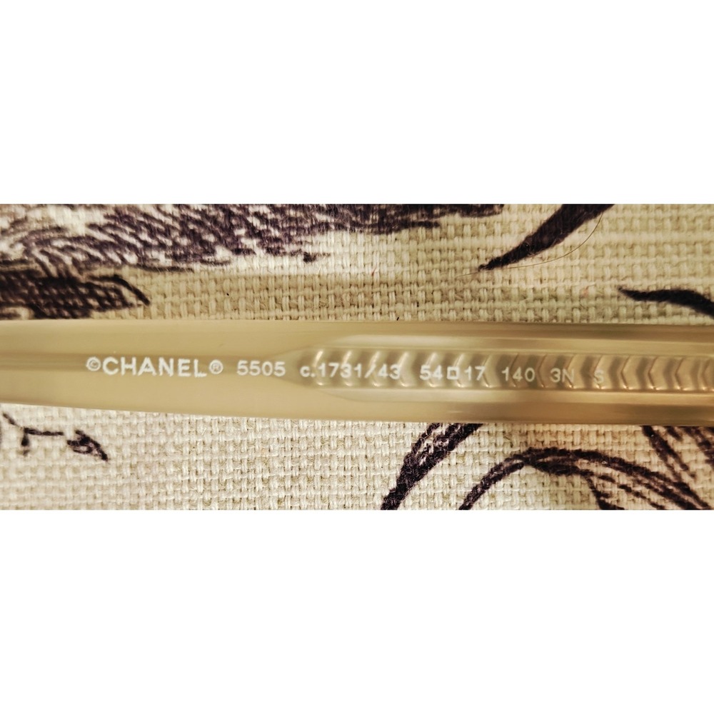 Chanel sunglasses CH 5505 Square Frame Beige/Tan - Picture 6 of 12